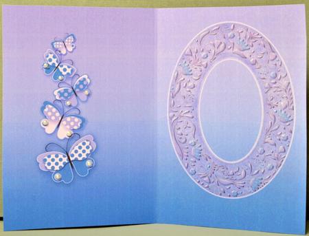 Purple Hummingbird and Butterflies Matching A5 Insert by Kristina Norbat