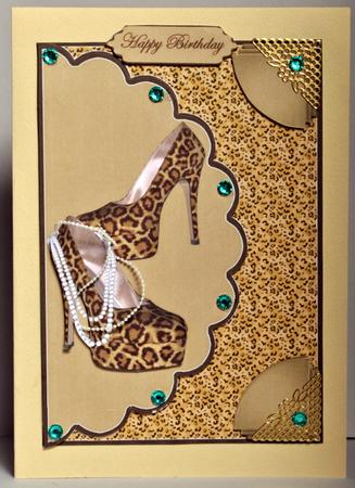 I Love Shoes Envelope Card by Kristina Norbat