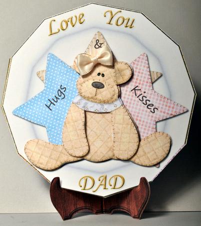 Love You Dad Happy Fathers Day Plate Sheet by Kristina Norbat