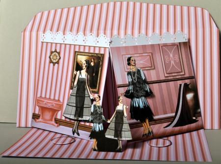 Devine Deco Double Twisted Easel Card with Stand Up Element by Kristina Norbat
