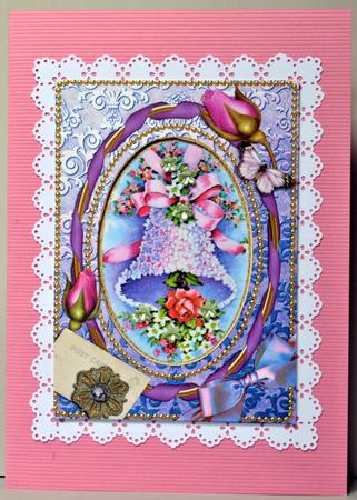Wedding Bells Purple 7x5in Card Picture and Shaker Frame by Kristina Norbat