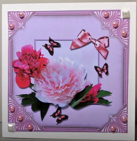 Pink Framed Flowers by Kristina Norbat