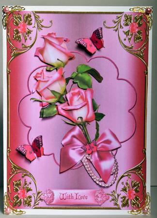 Sweet Roses and Butterflies with Decoupage by Kristina Norbat