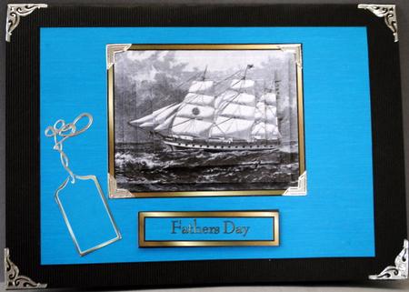 Old Sailing Ship Quick Card Front with Pyramage by Kristina Norbat