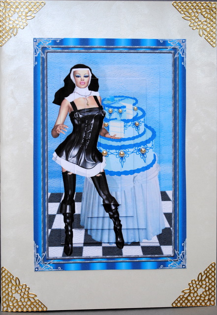 Kinky Nun Male Birthday Card by Kristina Norbat