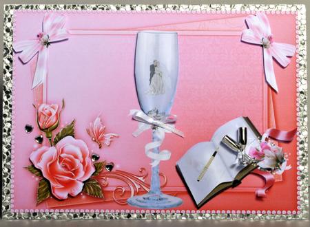 Wedding Day Wishes with Decoupage by Kristina Norbat