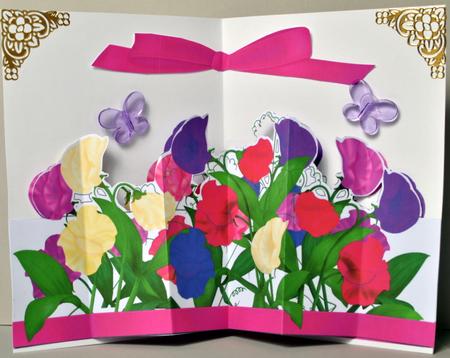 Popout Kit - Garden Bouquet Sweetpeas by Kristina Norbat