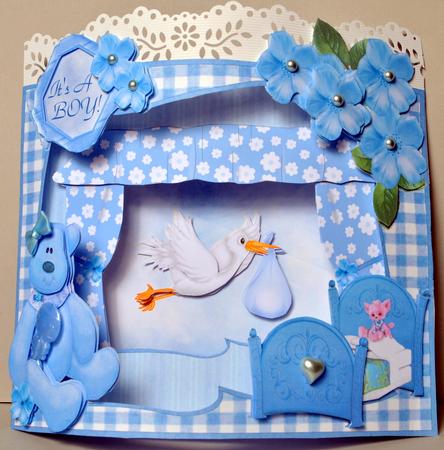 Beau Fronts 3D Card Kit - Baby Boy by Kristina Norbat