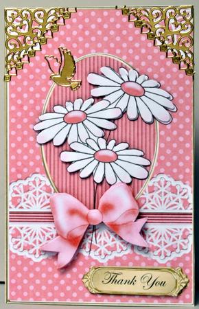 Daisies and Lace Lottery Wallet Card by Kristina Norbat