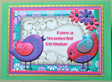 Funky Birthday Birds by Kristina Norbat