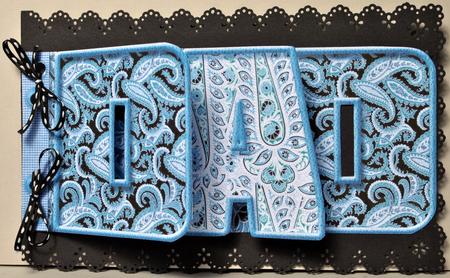 Dad Blue Paisley Word Book, Dad's Birthday by Kristina Norbat