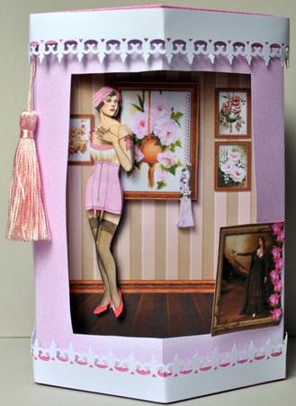 Risque Gallery 3D Terrarium Card Kit with Decoupage by Kristina Norbat