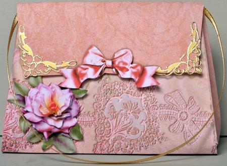 Pink Rose - Handbag Box by Kristina Norbat