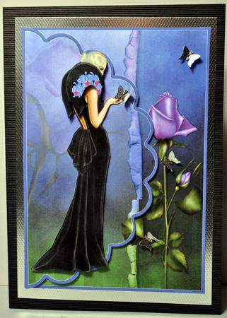 Rose Elegance Envelope Cardfront by Kristina Norbat