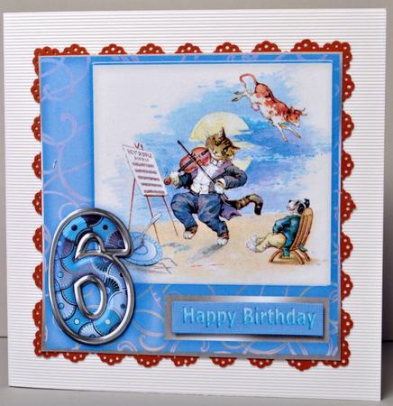 Hey Diddle Diddle - Boy Age 6 Decoupage by Kristina Norbat