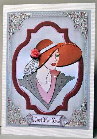 Vintage Cameo with Decoupage by Kristina Norbat