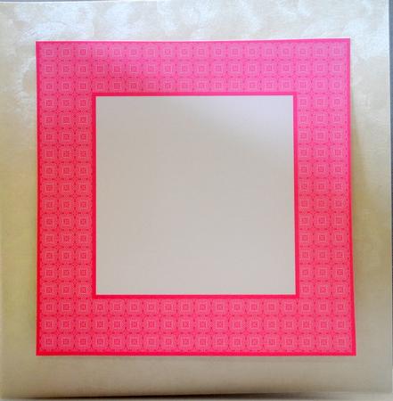 Pink Floral Spray with Bow 8"x8" Insert Plate & Backplate by Kristina Norbat