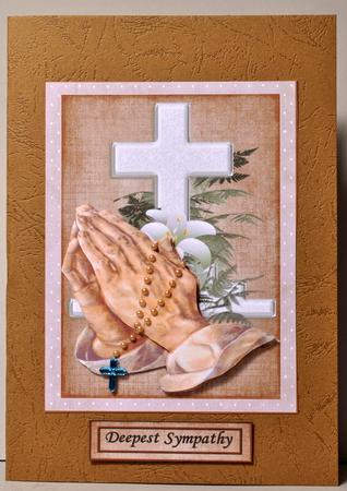 Sympathy Praying Hands by Kristina Norbat