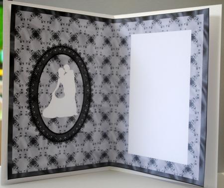 Black and White Wedding Couple Insert by Kristina Norbat