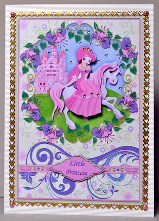Little Princess and Horse Decoupage by Kristina Norbat