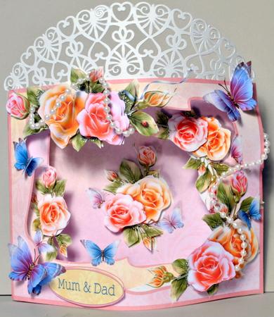 Beau Fronts 3D Card Kit - Rose Satin by Kristina Norbat
