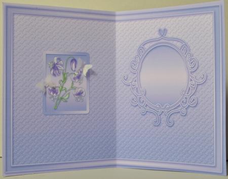 Lilac Lily Spray A5 Portrait Insert by Kristina Norbat