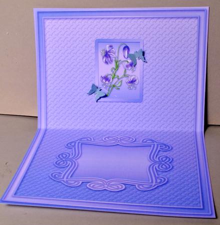 Lilac Lily Spray A5 Landscape Insert by Kristina Norbat