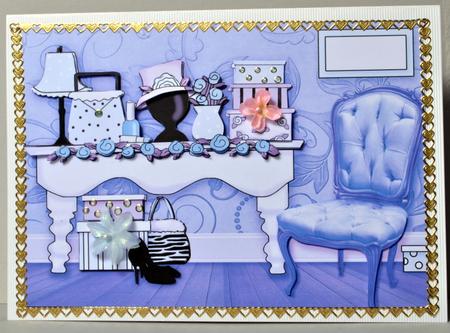 Girly Chic Lilac Decoupage by Kristina Norbat