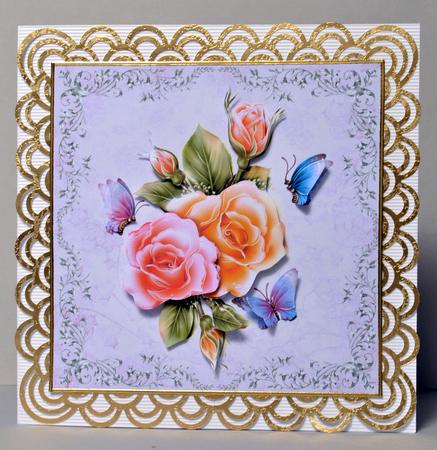 Beautiful Roses 8x8 Card Kit by Kristina Norbat