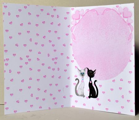 The Love Cats Wedding, Engagement or Anniversary Insert by Kristina Norbat