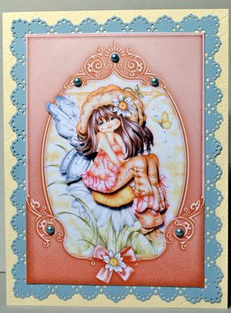 Fairy Daisy Topper and Decoupage by Kristina Norbat