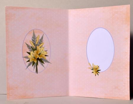 Yellow Lilly's and Lace Insert by Kristina Norbat
