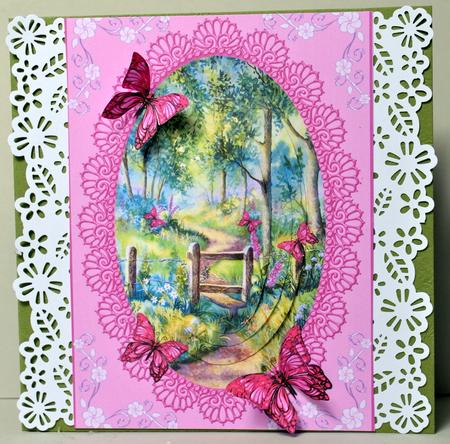 Woods in Summer with Butterflies Step by Step Decoupage by Kristina Norbat
