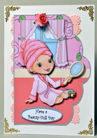 Have a Beauty-full Day Scalloped Edge Card Front by Kristina Norbat