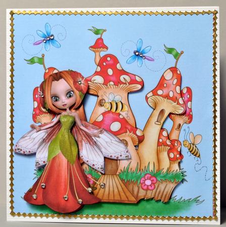 Mushroom Castle Decoupage by Kristina Norbat