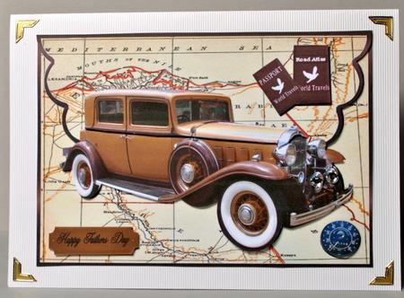 Taupe Vintage Car by Kristina Norbat
