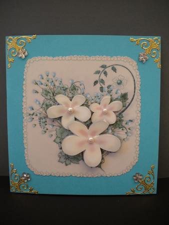 Floral Visage in Cream - Decoupage by Kristina Norbat