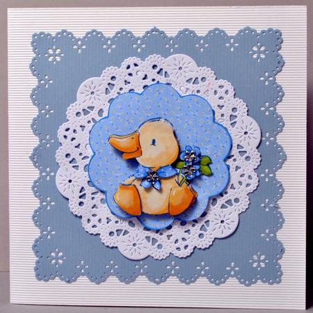 Duck in a Blue Scarf by Kristina Norbat