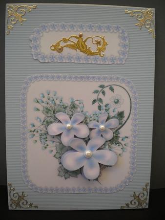 Floral Visage in Lilac - Decoupage by Kristina Norbat