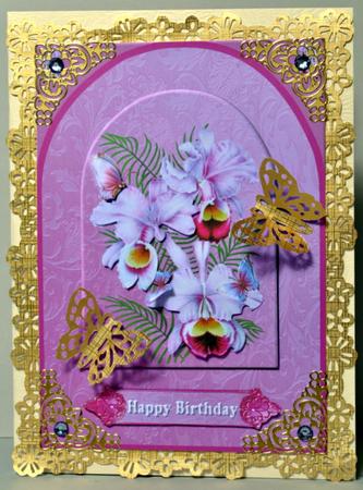 Orchids & Butterflies Arch with Decoupage Featured Gallery Photo