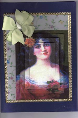 Pretty Vintage Lady in Red by Kristina Norbat