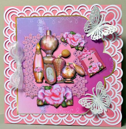 Special Things & Roses 8 x 8 Scalloped Edge Topper by Kristina Norbat