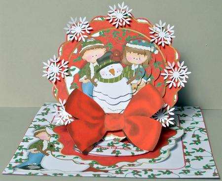 We Can Build a Snowman - Scallop Flower Easel Kit by Kristina Norbat
