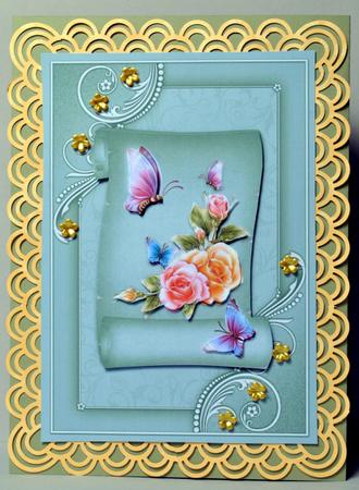Roses on a Scroll 2 by Kristina Norbat
