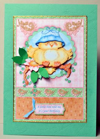 A Little Bird Told Me Topper & Decoupage by Kristina Norbat