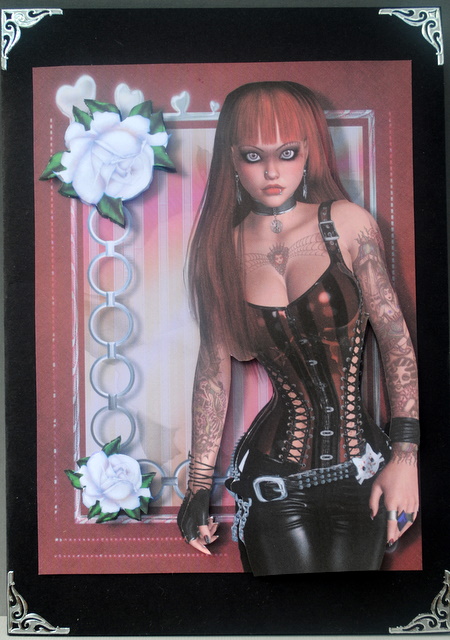 Rock Chick Decoupage by Kristina Norbat