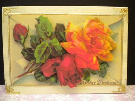 Birthday Roses Decoupage by Kristina Norbat
