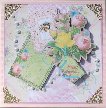 Shabby Romance Card Front and Decoupage Sheet 1 of 2 by Kristina Norbat