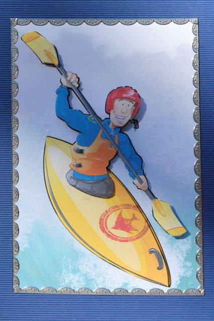Canoe/kayak Dude (yellow) by Kristina Norbat