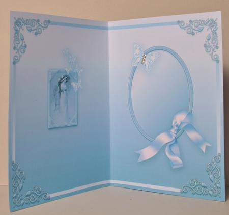 Vintage Lady in an Aqua Butterfly Frame Matching A5 Insert by Kristina Norbat
